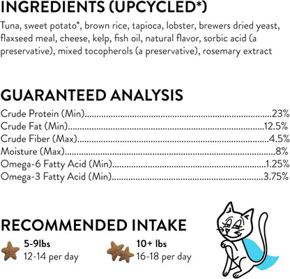 Crunchy Cat Treats - with Digestive Support, Natural Ingredients Kitten Treats with Real Tuna, Healthy Flavored Feline Snacks - Lobster & Cheese, 3-Pk, Packaging May Vary